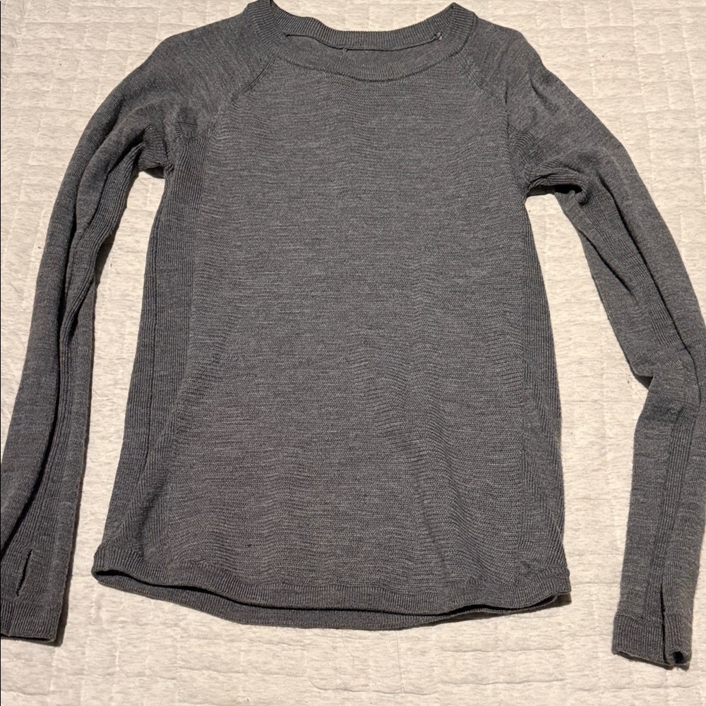 Lululemon Sit In Lotus Sweater - 
Heathered Medium Grey